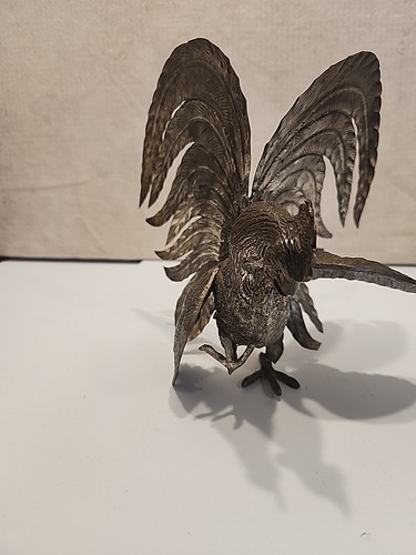 Vintage silver metal - silver, iron