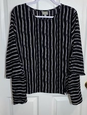 Niche Nilgun Derman Top Boxy Asymmetrical Hem Large Lagenlook Artsy Art to Wear