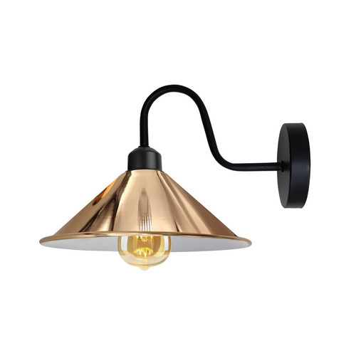 Rose gold vintage wall light - rose,
