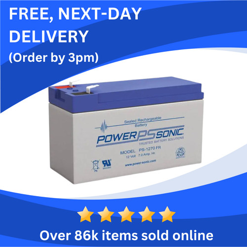 Powersonic 12v 7ah - powersonic, fire