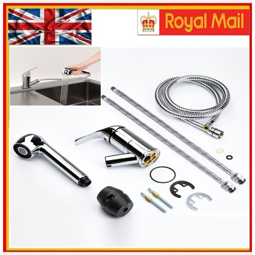 Chrome combi mixer - chrome, pull