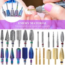 Carbide Manicure Nail Art Cuticle Clean Nail Drill Bits Head Milling Cutters