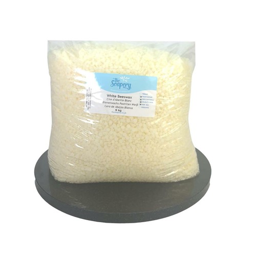White beeswax pellets 5kg - white,