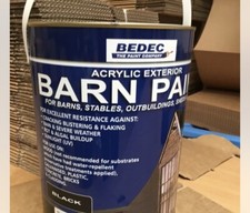 Bedec Barn Paint Black Matt 5 Litre