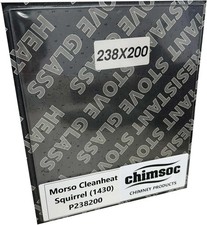 Replacement Stove Glass - Morso Cleanheat Squirrel (1430) (238mm x 200mm Rectan