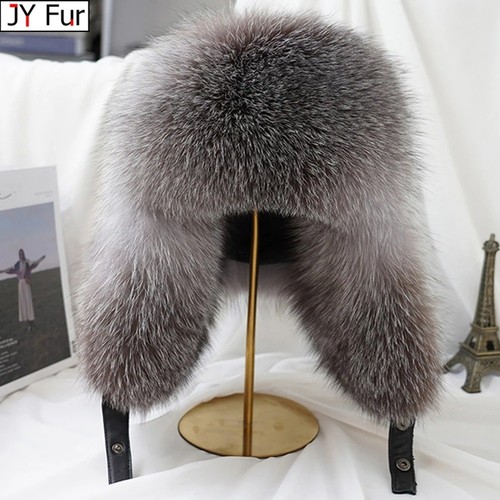 Real fur trapper hat - hat, men's