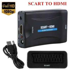 SCART To HDMI Converter Adapter Composite Video Audio Adaptor SKYBOX DVD 1080P