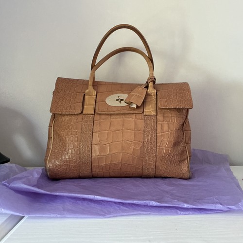 Mulberry brown croc embossed - mulberry,