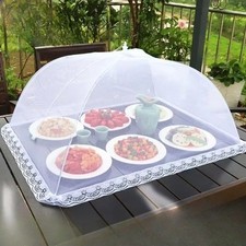 1 to 3 Pack Pop Up Food Cover Large Collapsible Mesh Fly Wasp Net Party Kitchen