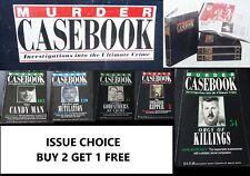 MURDER CASEBOOK - MARSHALL CAVENDISH - TRUE CRIME - ISSUE CHOICE & SPARE BINDERS