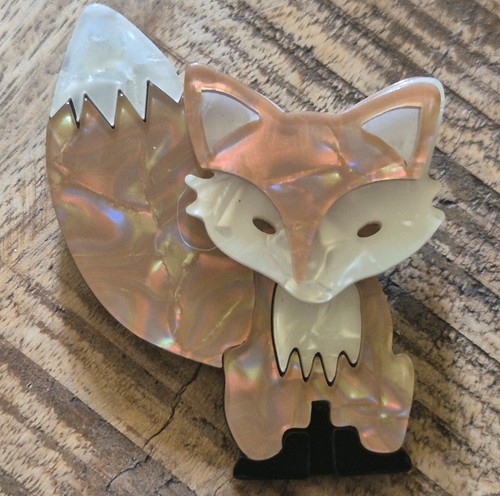 Modern acrylic handmade brooch - acrylic,
