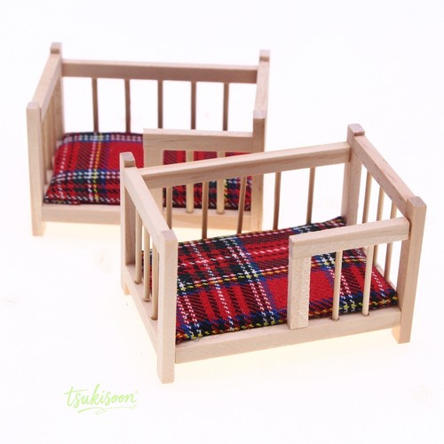 Plain baby bed - bed, 1:12