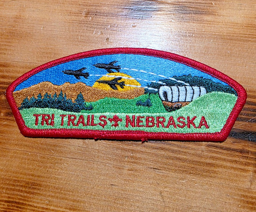 Tri trails nebraska bsa patch - nebraska,