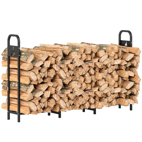 Outsunny steel firewood - steel, log