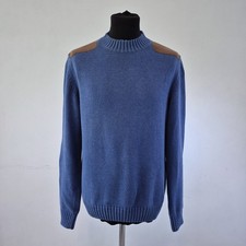 Barbour Beacon Heritage x To Ki To Limited Edition Blue Cotton Jumper Large Rare