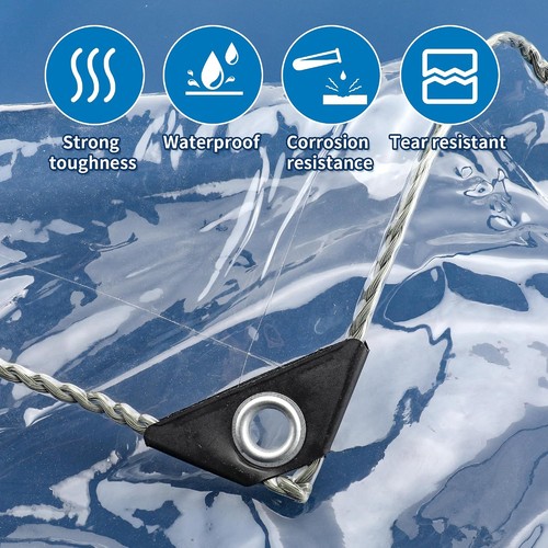 Clear tarpaulin waterproof - tarpaulin, 200