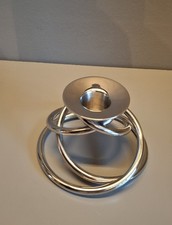 Georg Jensen Orbit Candleholder – Stainless Steel Danish Design – Pre-Owned