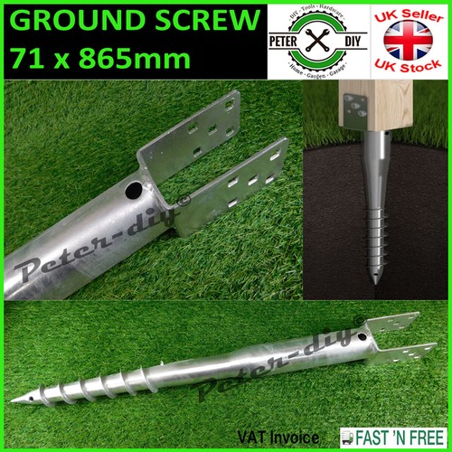 Ground screw hevy duty post - screw,