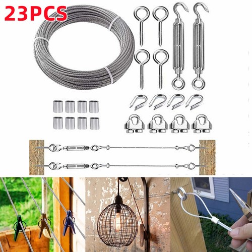 15m wire rope kit stainless - 15m,