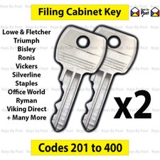 2x Filing Cabinet Key Cut to
