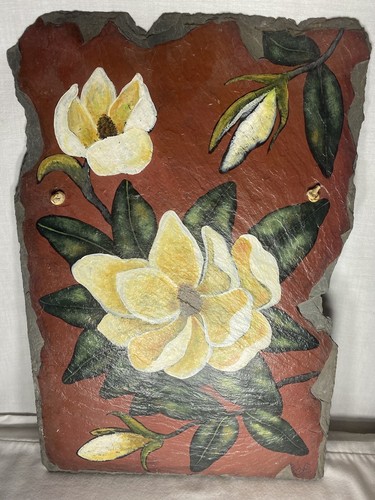 Magnolia flower slate - slate, w/