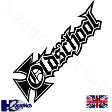 Old School Sticker Decal 152mm x 47mm Fans Of Harley Davidson JDM Black