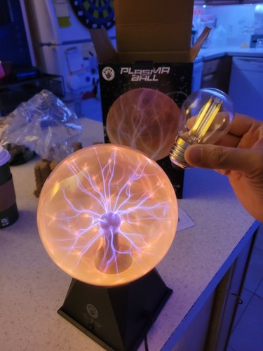Orange plug in - in, plasma