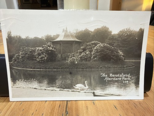 Old postcard bandstand - old,