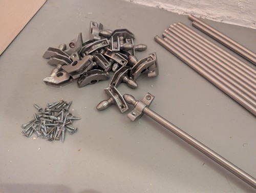 Hollow metal stair rods - 11,