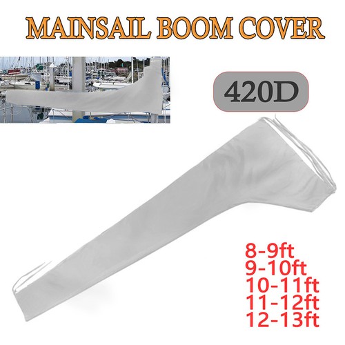 Sail cover grey mainsail boom - sail, grey-