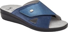 Scholl Ciabatte ANTONIA CROSS Printed synthetic+suede Navy Blue