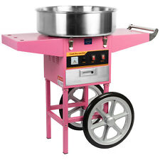 HAXRO Candy Floss Machine With Cart Professional-Grade Cotton Candy Maker Treat