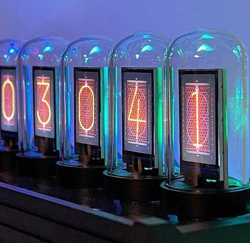 Digital nixie tube clock - nixie, clock.