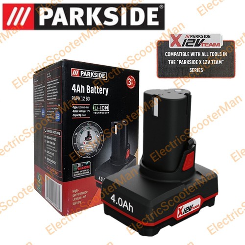 Parkside 12v 4ah battery - parkside,