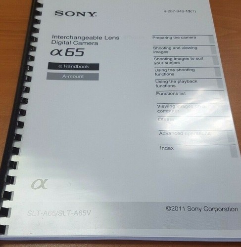 Sony slt a65 - sony, fully