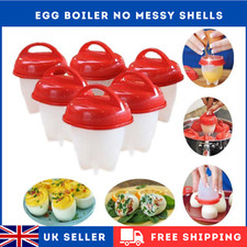 6x Egg Boiler No Messy Shells