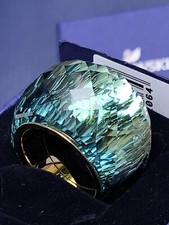 Swarovski Nirvana Aqua Coloured Ring 55