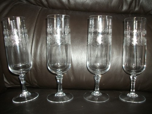 Vintage etched crystal - etched,