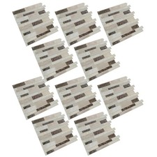  10 Pcs Decorative Tile Stickers Kitchen Oil-proof Bathroom Transfers Wall