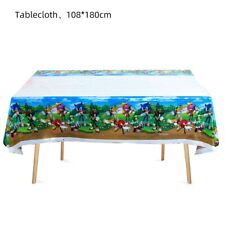 Sonic Hedgehog Birthday Party Decors Tablecloth Balloons Flag Tableware Supplies