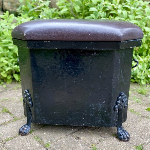 Victorian metal coal - coal, scuttle