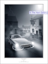 Volvo P1800 Classic Car Fantasy Art Ltd Edition Signed Print Picture The Saint