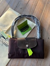 Longchamp Le Pliage Green Large Tote Bag in Mocha - New 