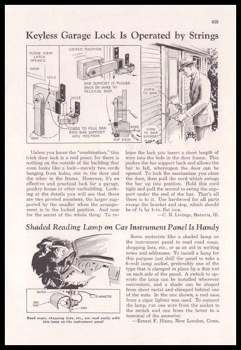 Secret lock keyless - lock, garage