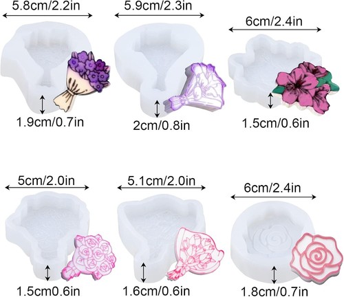 Set silicone flower - of,