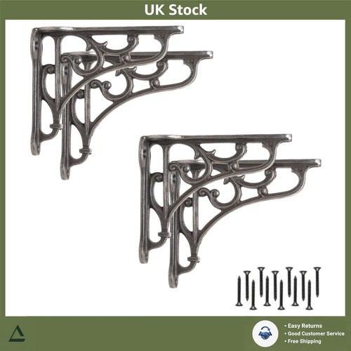 Elegant cast iron ornate - cast, shelf