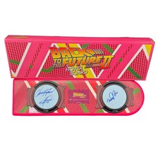 Michael J Fox & Christopher Lloyd Signed Hoverboard BTTF Autograph Beckett COA!