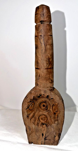 Vintage carved wooden - carved, cookie