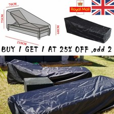 Heavy Duty Garden Rattan Bed Sunbed Sun Lounger Rain Waterproof Furniture Cover