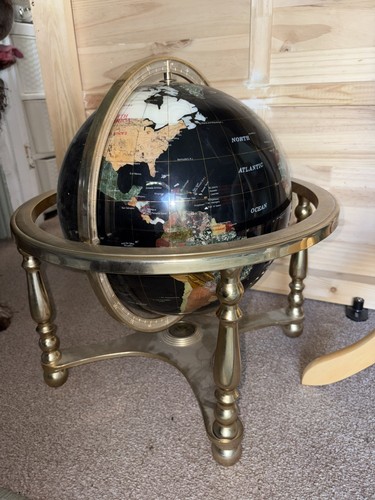 Gemstone world globe inch - world, 16-inch